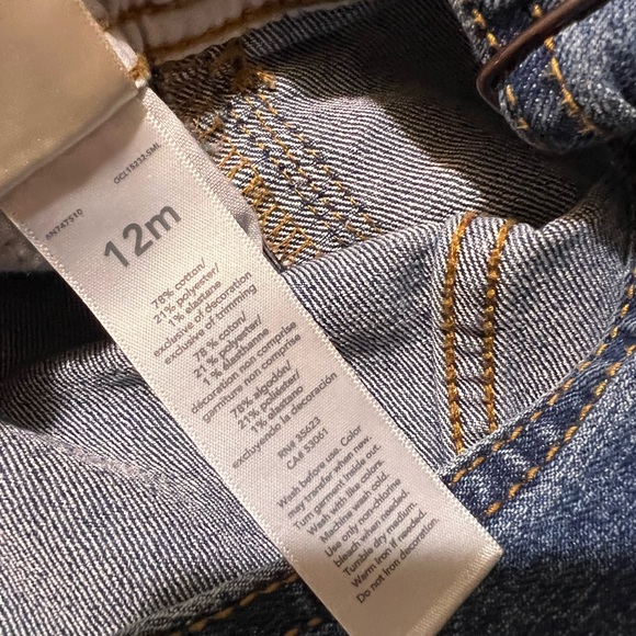 OshKosh B'gosh Blue Denim Overalls for Kids - Picture 7 of 8